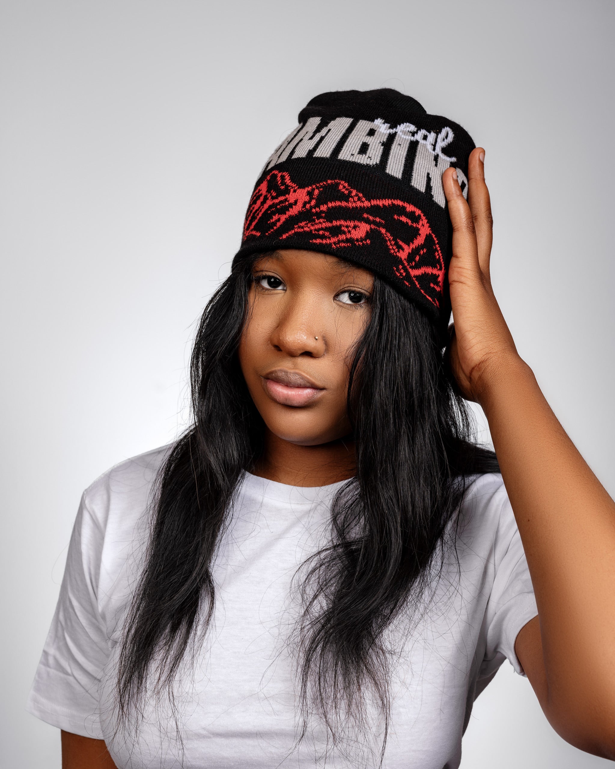 Real Gambino Beanie - Black & Red