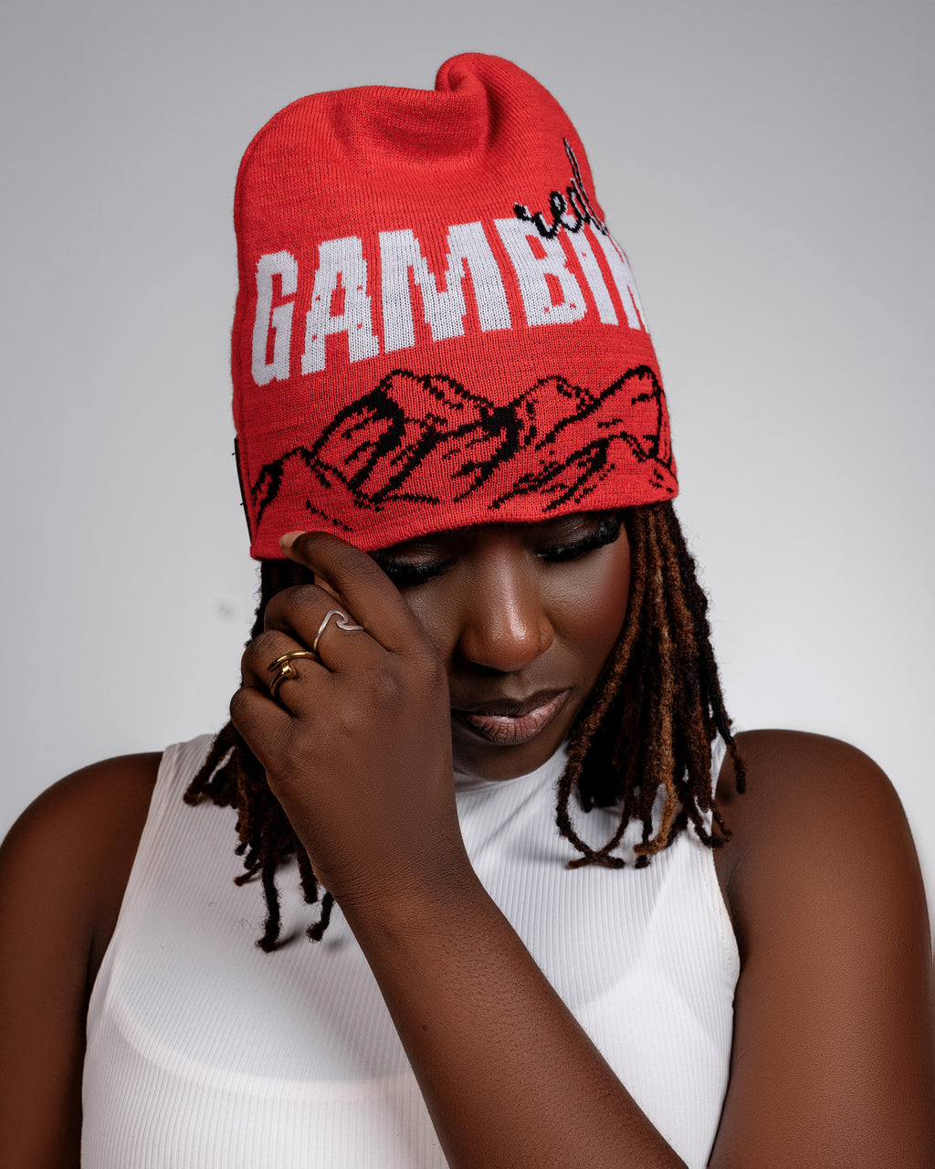 Real Gambino Beanie - Black & Red